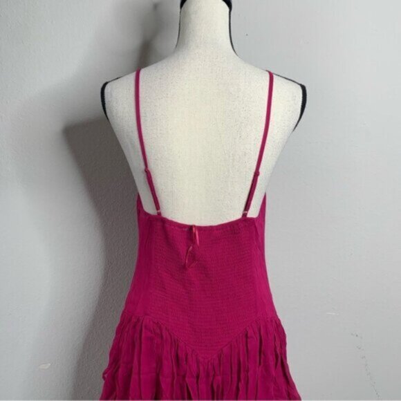 NWT Secret Mission Rasberry Ines Ruffle Mini Dress - Picture 12 of 16